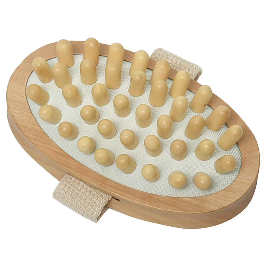Perie de Masaj pentru Corp din Lemn Formă Ovală - Naturală - ramosdecor