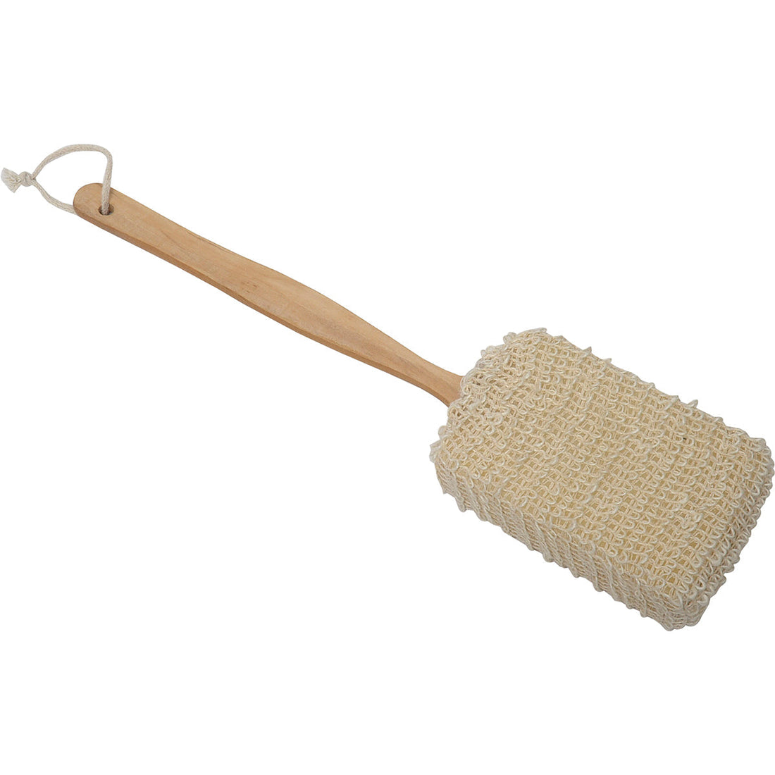 Burete de Baie din Ramie/Plasă cu Mâner din Lemn - Natural ilustrat într-un decor elegant marca Ramos