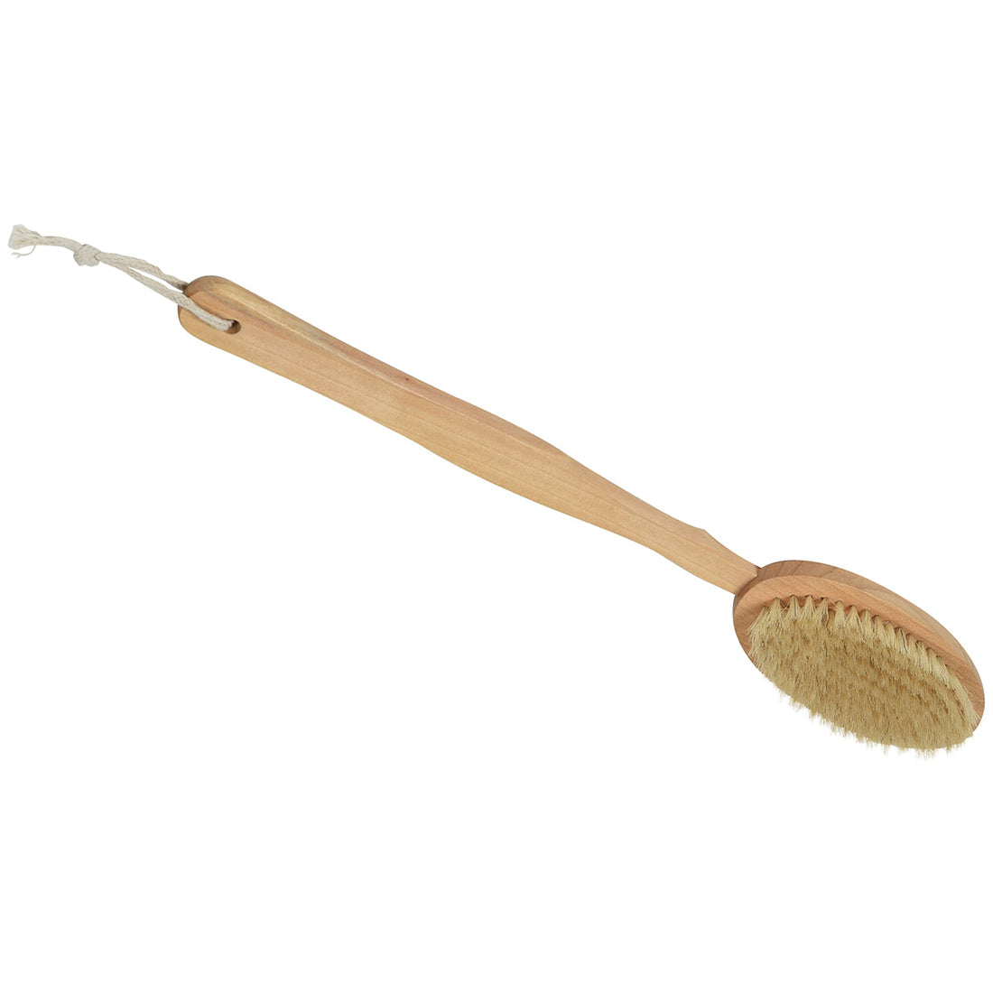 Perie pentru Corp cu Mâner din Lemn - Natural - ramosdecor