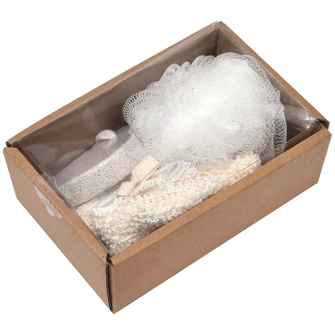 Set Coș 3 Produse din Lemn de Masaj - Natural - ramosdecor