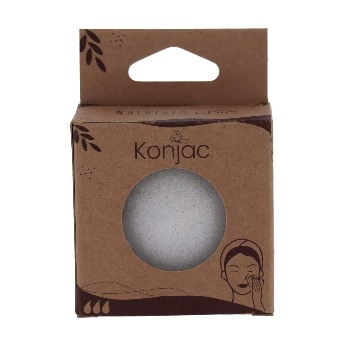 Spons Konjac Formă Rotundă - Alb ilustrat într-un decor elegant marca Ramos