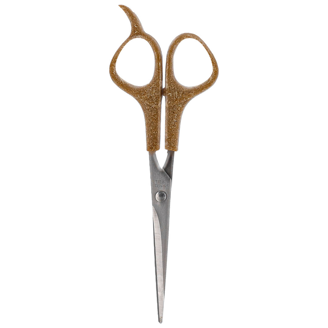 Foarfece coafură fibră de grâu/oțel inoxidabil - Natural - ramosdecor