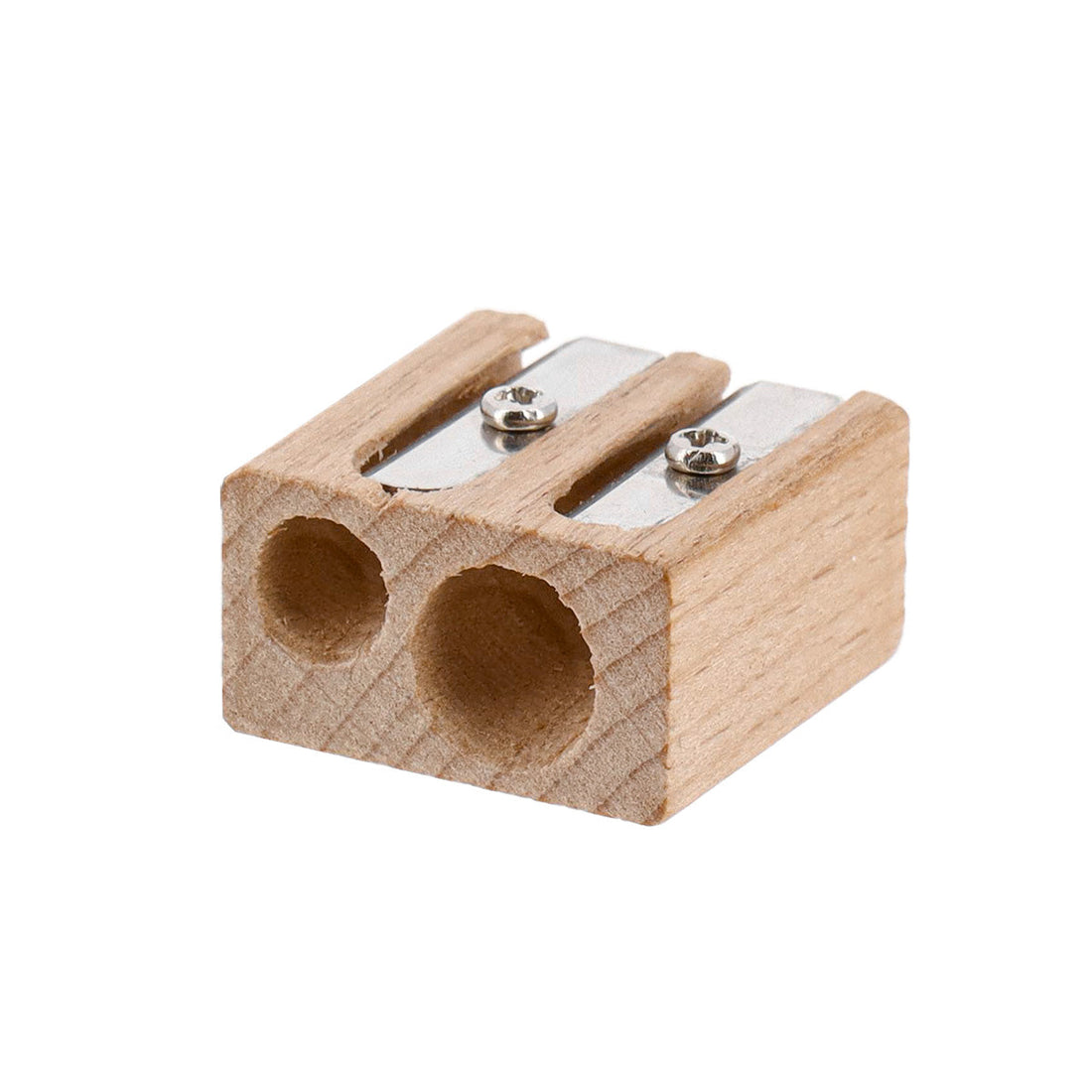 Ascuțitoare Dublă de Creion din Lemn de Fag/Oțel Inoxidabil - Natural ilustrat într-un decor elegant marca Ramos