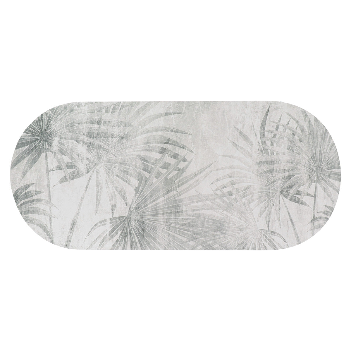 Covoraș Oasis Urban 45x100 CM - Gri/Frunze - ramosdecor