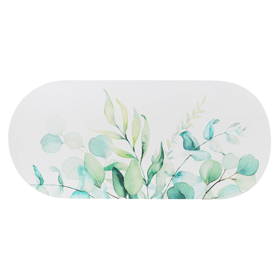 Covoraș Eden Garden 45x100 CM - Alb/Frunze - ramosdecor