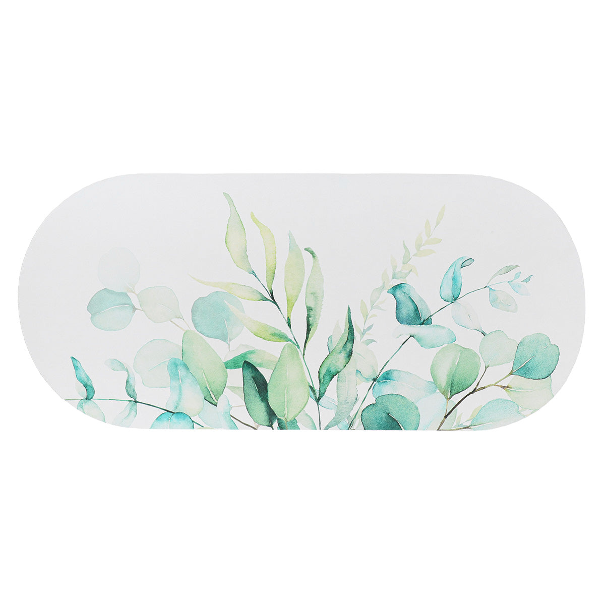Covoraș Eden Garden 45x100 CM - Alb/Frunze - ramosdecor