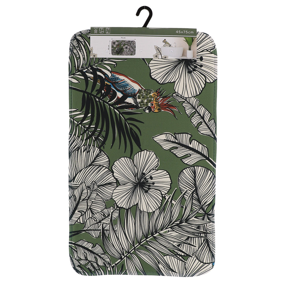 Covoraș Microfibră 45x75 Cm - Khaki Jungle Fever - ramosdecor