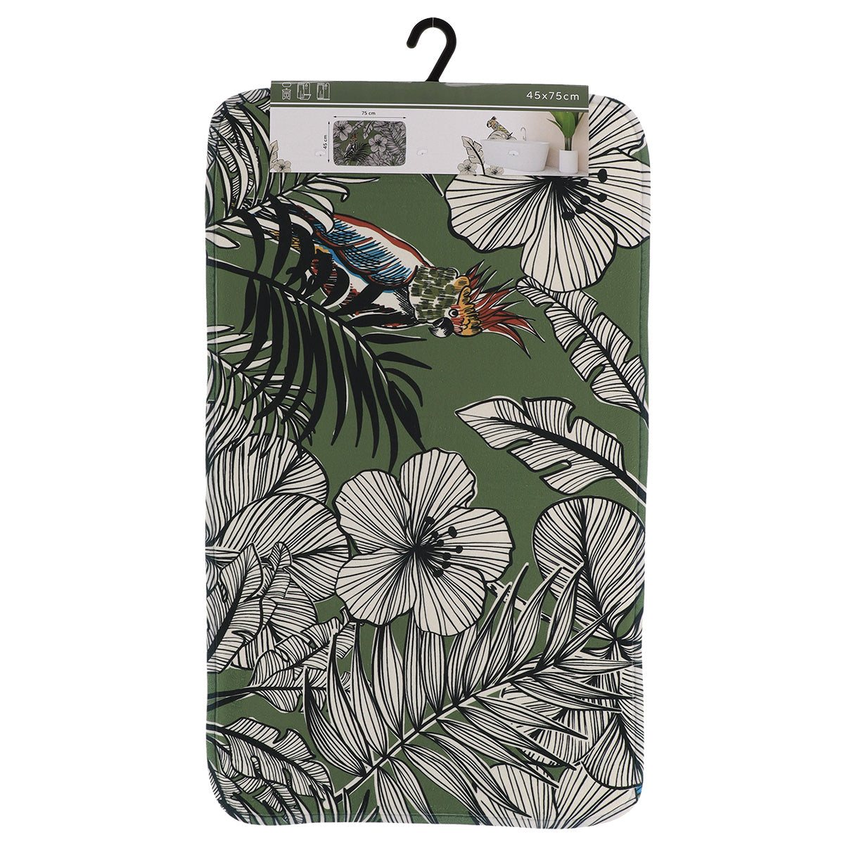 Covoraș Microfibră 45x75 Cm - Khaki Jungle Fever - ramosdecor