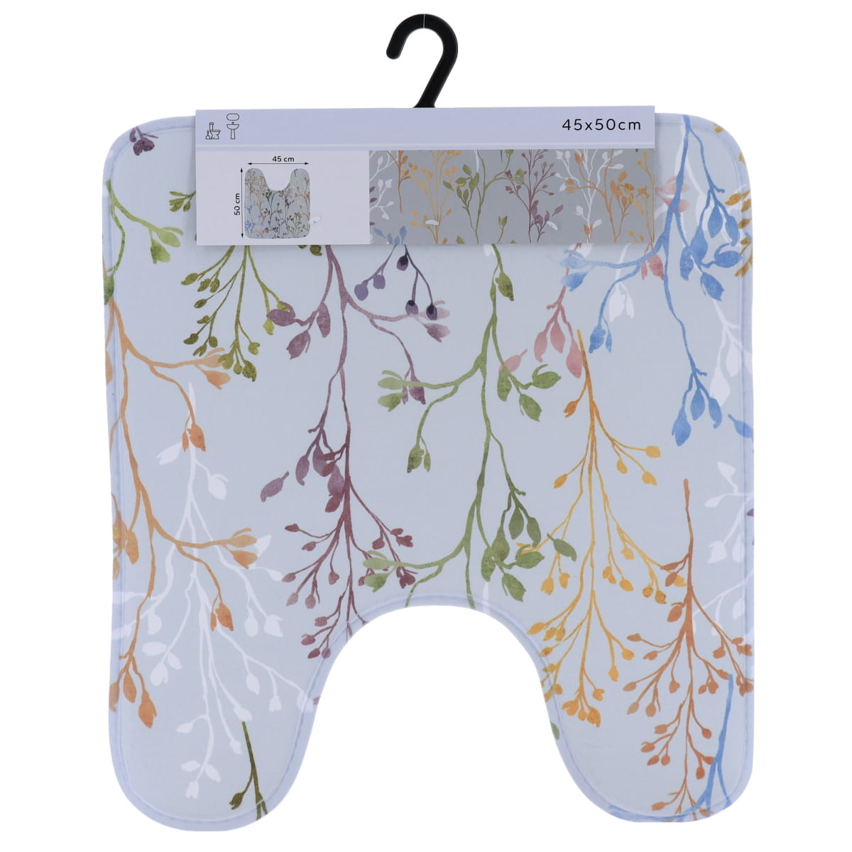 Covoraș Imprimat Din Microfibră Pentru Toaletă 45x50 Cm - Gardena - ramosdecor