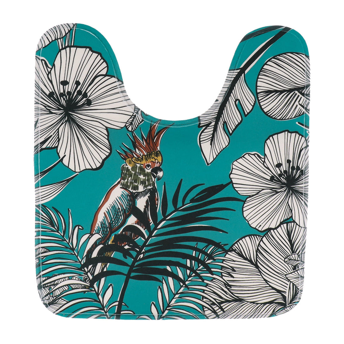 Covoraș Toaletă Microfibră 45x75 Cm - Blue Jungle Fever - ramosdecor