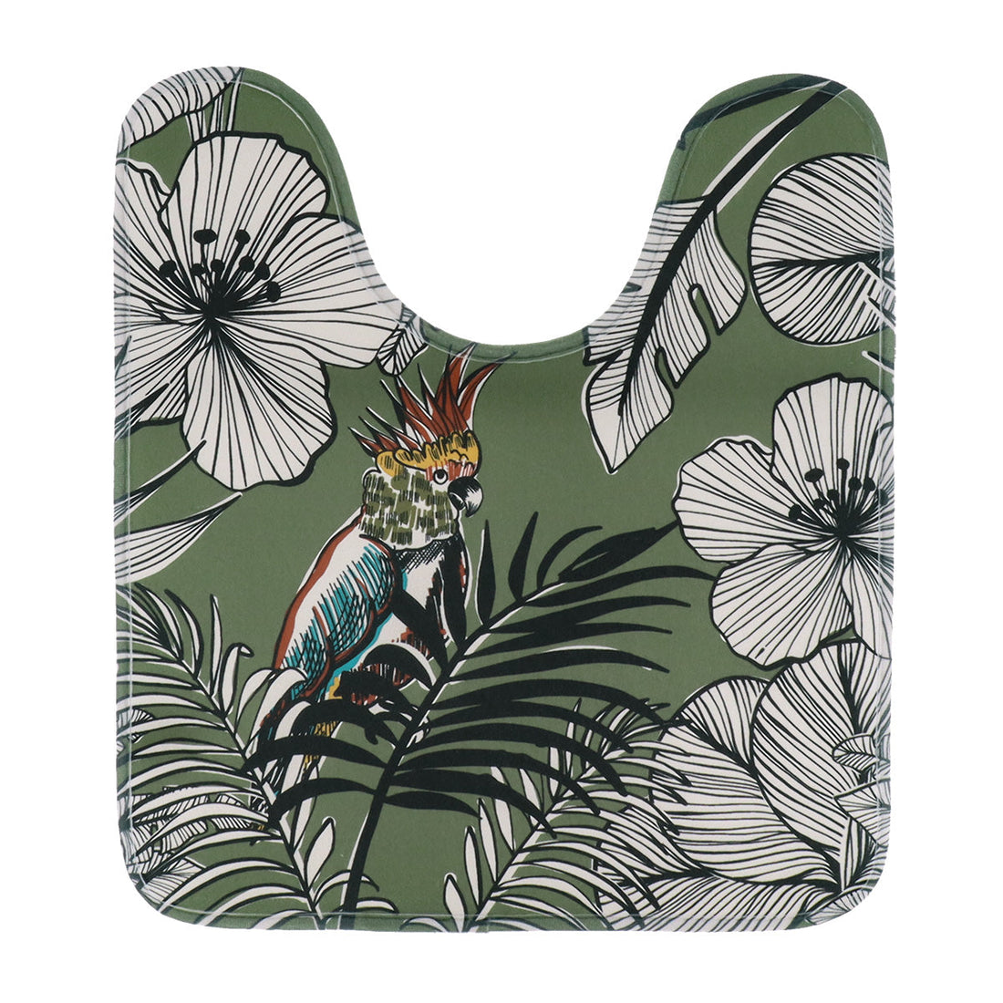 Covoraș Toaletă Microfibră 45x75 Cm - Khaki Jungle Fever - ramosdecor
