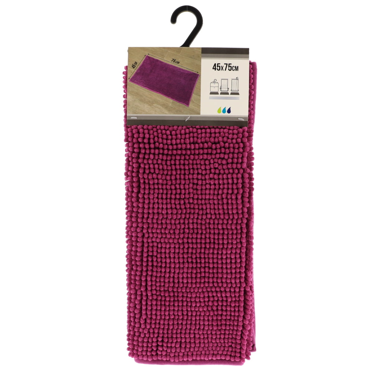 Covoraș Baie Microfibră 45x75 CM - Purple Închis | Note Vibrante - ramosdecor
