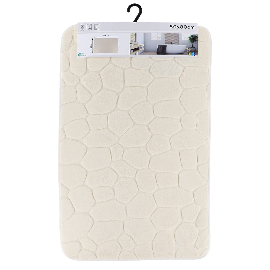 Covoraș Microfibră cu Spumă de Memorie 50x80 cm - Natural - ramosdecor
