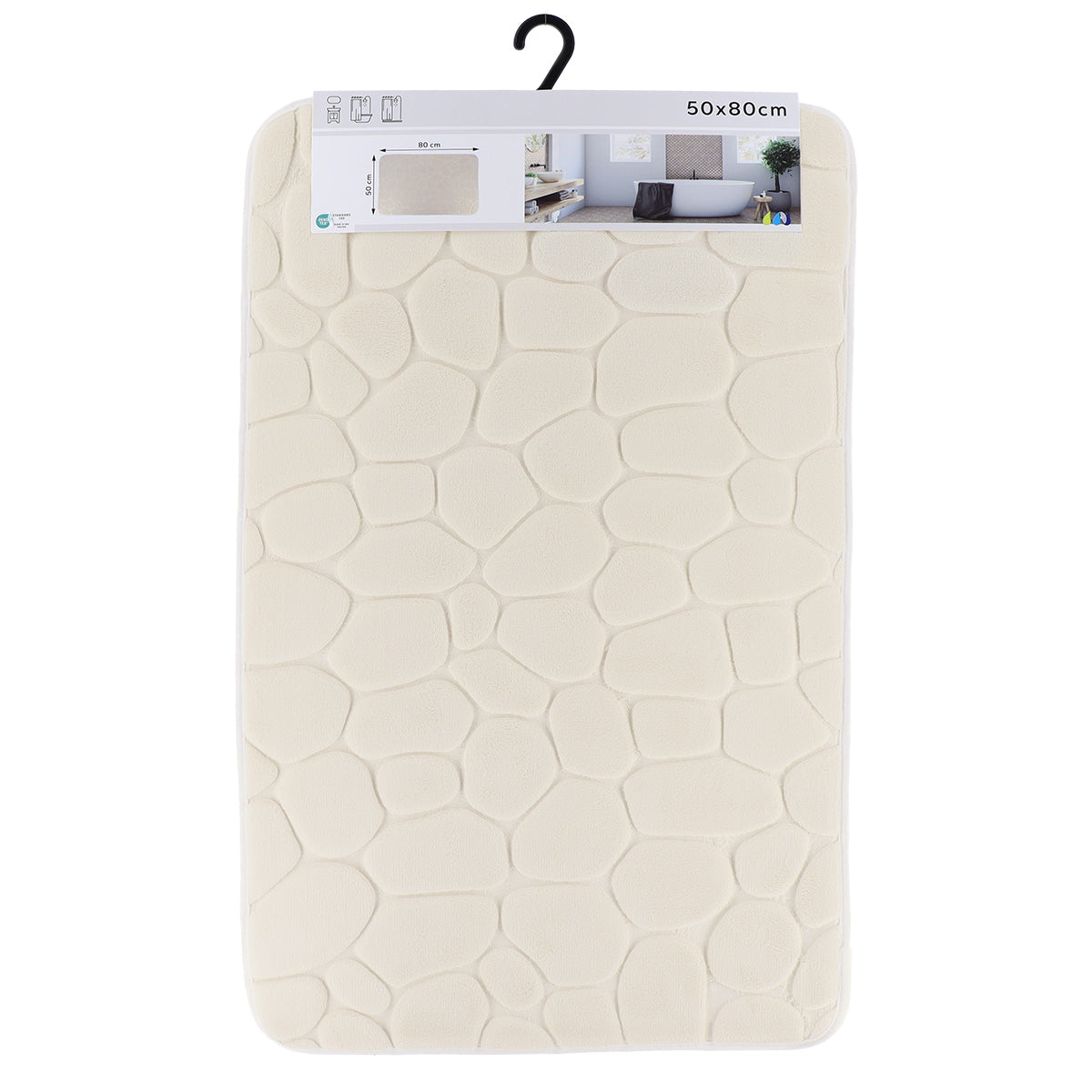 Covoraș Microfibră cu Spumă de Memorie 50x80 cm - Natural - ramosdecor
