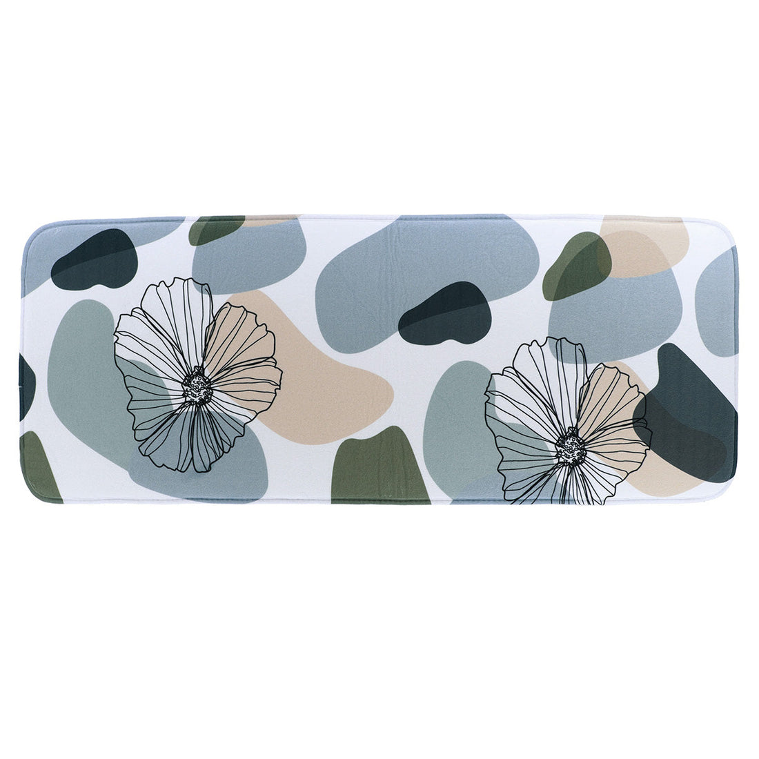 Covoraș Microfibră Imprimat 45x120 Cm - Flori ilustrat într-un decor elegant marca Ramos