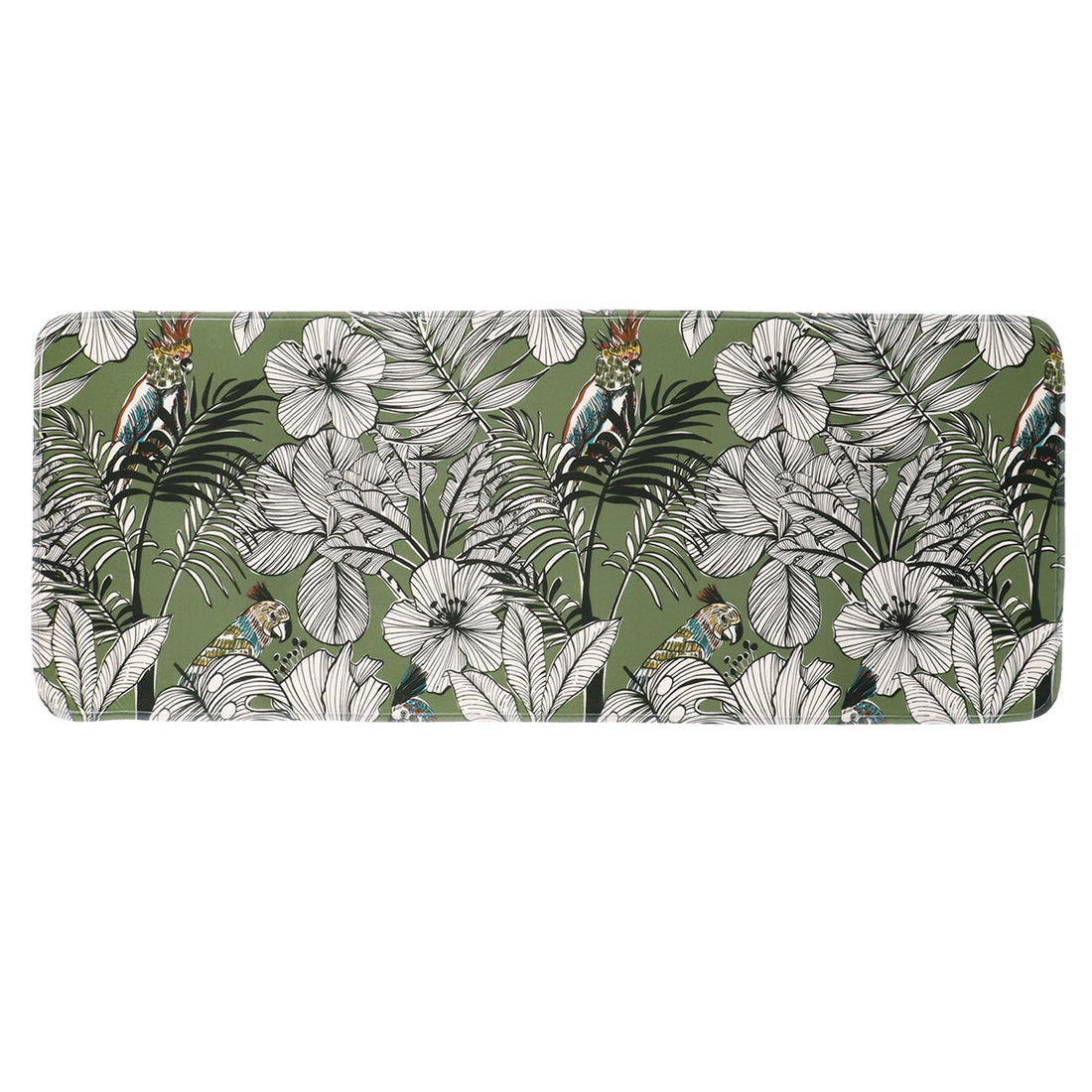 Covoraș Microfibră Imprimat 45x120 Cm - Khaki Jungle Fever ilustrat într-un decor elegant marca Ramos