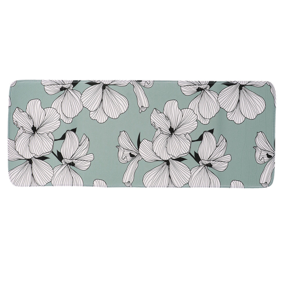 Covoraș Microfibră Imprimat 45x120 Cm - Green Ecrin ilustrat într-un decor elegant marca Ramos