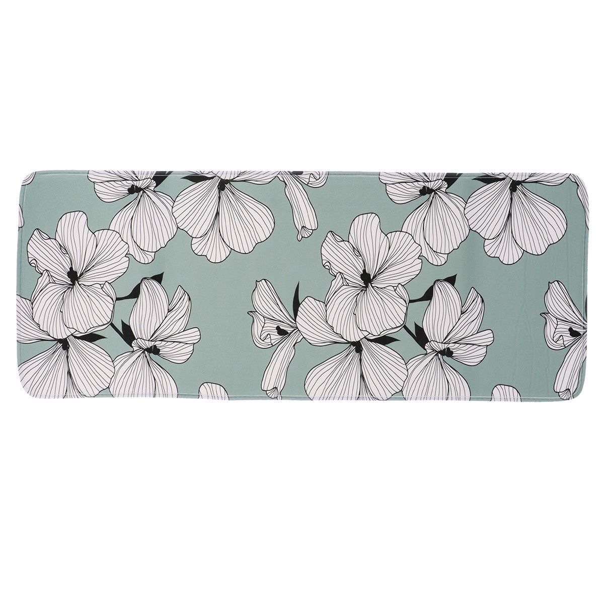 Covoraș Microfibră Imprimat 45x120 Cm - Green Ecrin ilustrat într-un decor elegant marca Ramos