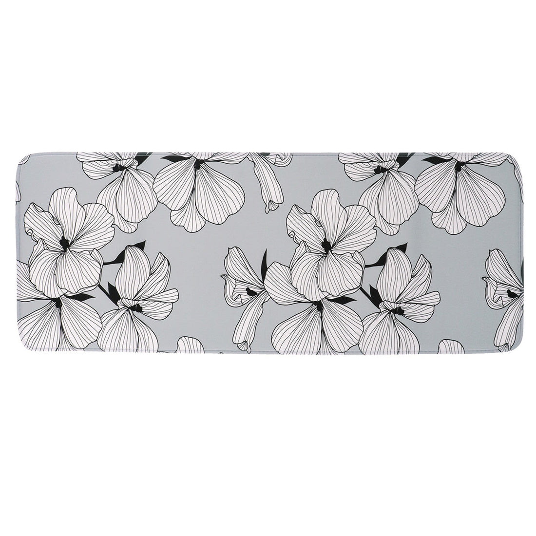 Covoraș Microfibră Imprimat 45x120 Cm - Grey Ecrin ilustrat într-un decor elegant marca Ramos
