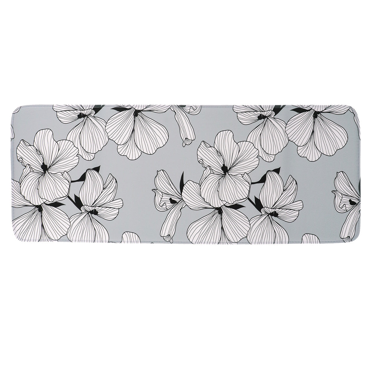 Covoraș Microfibră Imprimat 45x120 Cm - Grey Ecrin ilustrat într-un decor elegant marca Ramos