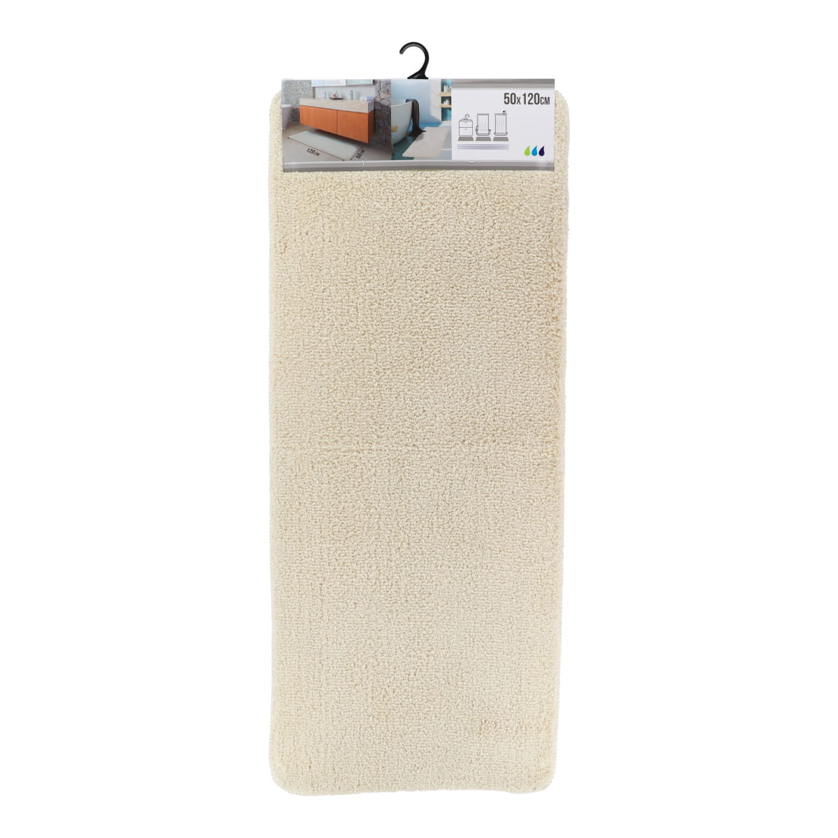 Covoraș Microfibră 50 x 120 CM cu Suport din Latex - Natural - ramosdecor