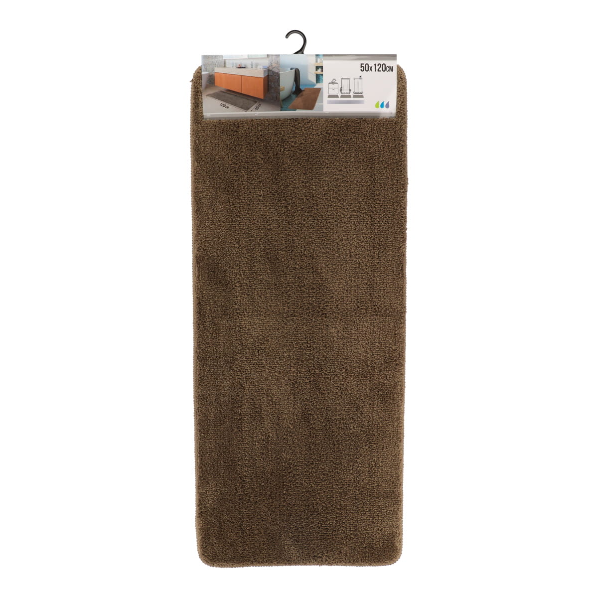 Covoraș Microfibră 50 x 120 CM cu Suport din Latex - Maro - ramosdecor