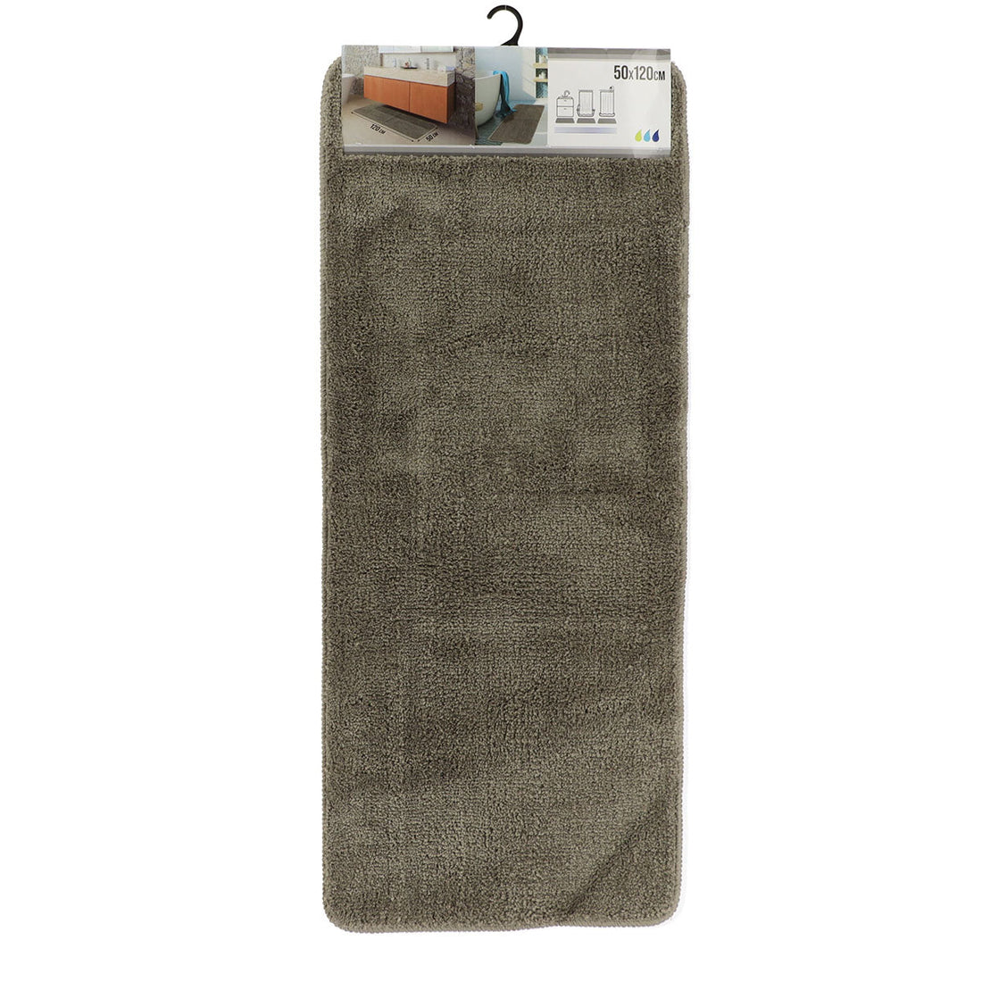 Covoraș Microfibră 50 x 120 CM cu Suport din Latex - Taupe - ramosdecor