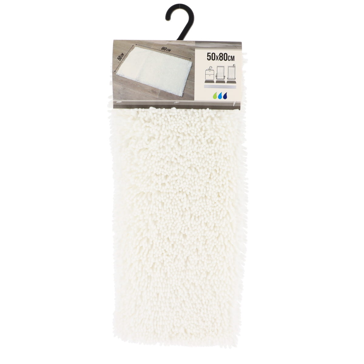 Covor Microfibră 50x80 CM - Alb - ramosdecor
