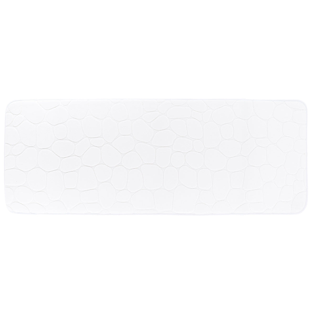 Covoraș Microfibră cu Spumă de Memorie 45x120 CM - Alb - ramosdecor