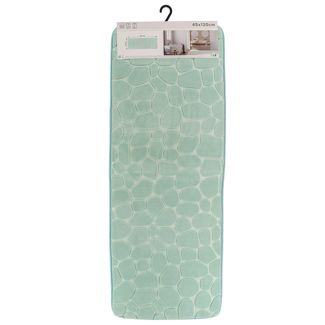 Covoraș Microfibră cu Spumă de Memorie 45x120 CM - Verde Eucalipt - ramosdecor