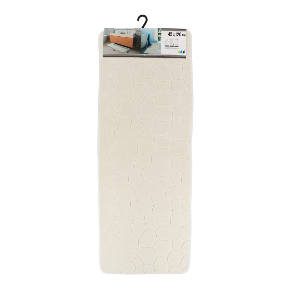 Covoraș Microfibră cu Spumă de Memorie 45x120 cm - Natural - ramosdecor