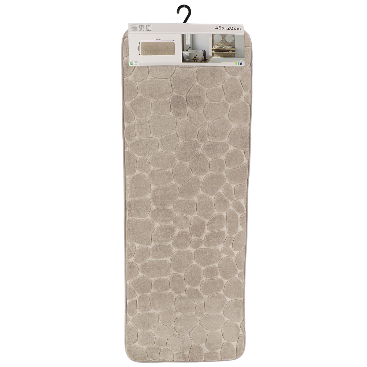 Covoraș Microfibră cu Spumă de Memorie 45x120 cm - Taupe - ramosdecor