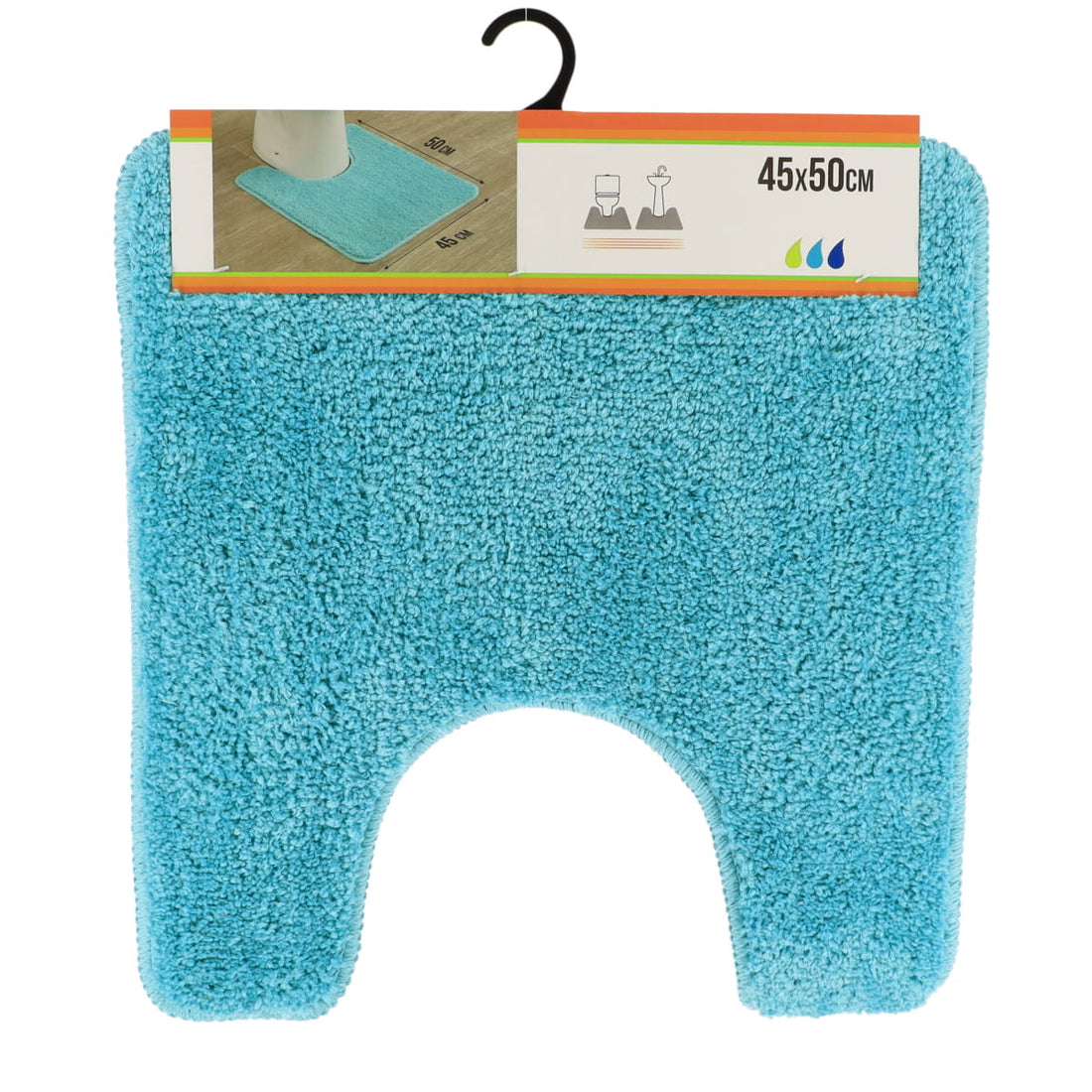 Covoraș Toaletă din Microfibră 45x50 CM - Caribbean Green - ramosdecor