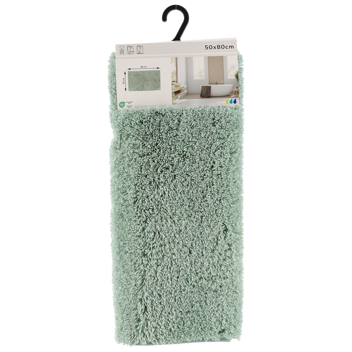 Covoraș din Poliester 50x80 CM - Verde Eucalipt - ramosdecor
