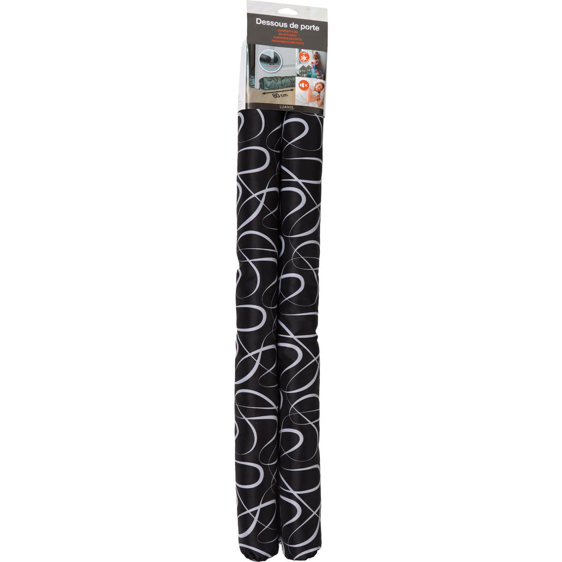 Izolator ușă dublu 80CM - Dali Negru - ramosdecor