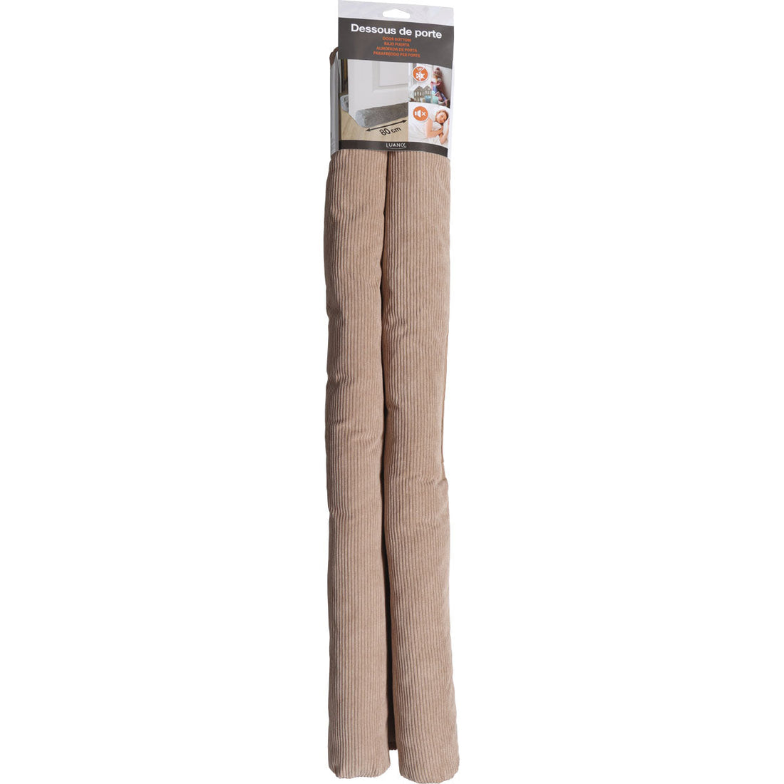 Izolator ușă dublu 80CM din catifea - Bej - ramosdecor