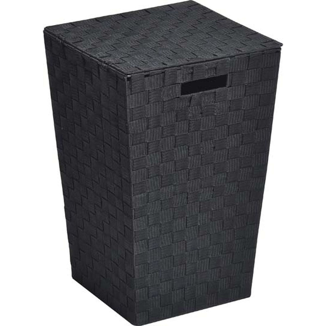 Coș Pentru Rufe Țesut din Poliester - Negru - ramosdecor