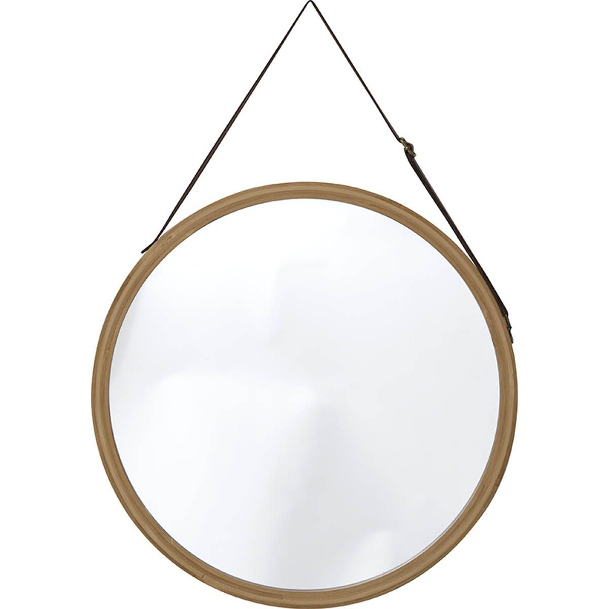 Oglindă Rotundă Suspendată Diametru 38 CM - Bambus ilustrat într-un decor elegant marca Ramos
