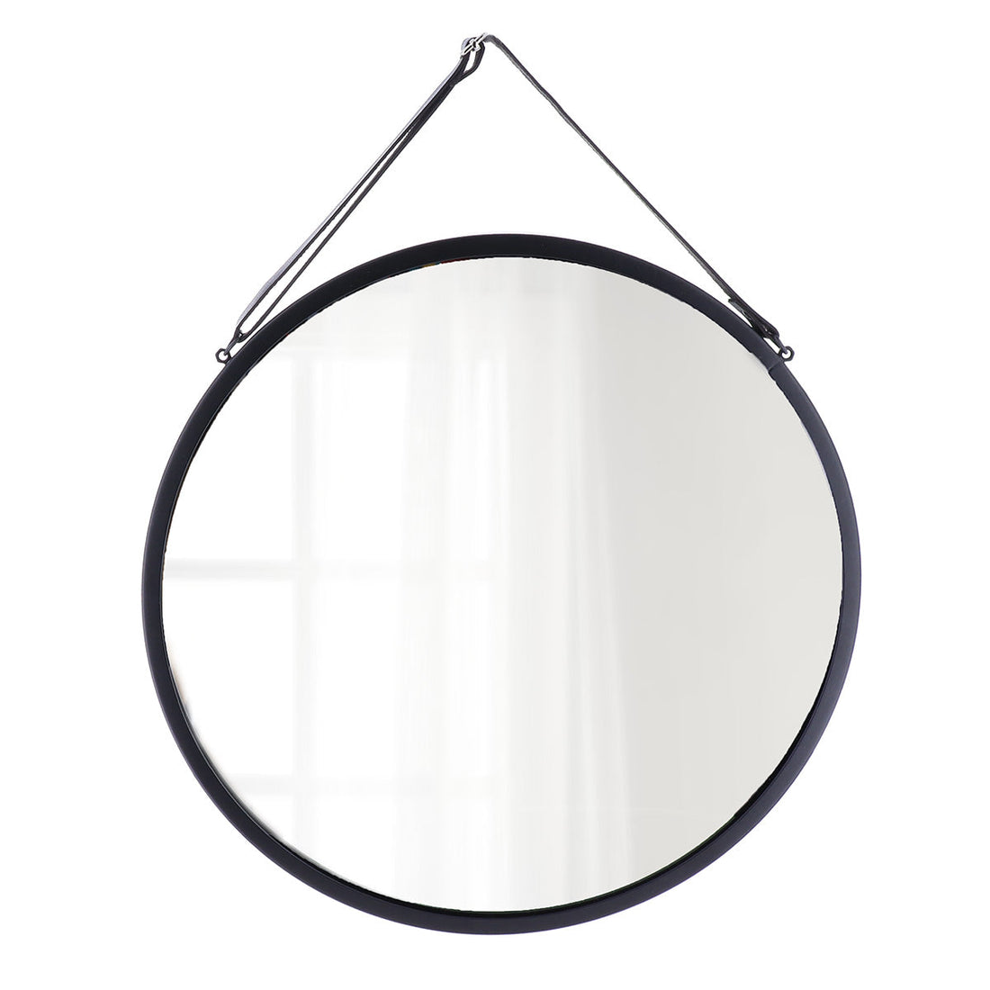 Oglindă Rotundă Suspendată Diametru 38 CM - Negru ilustrat într-un decor elegant marca Ramos