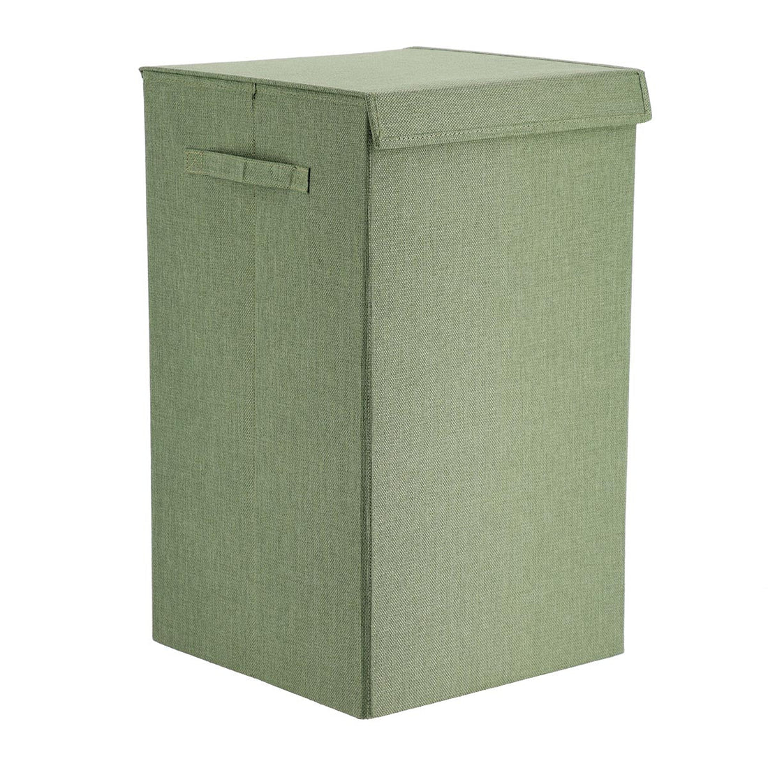 Coș Pliabil Pentru Rufe din Poliester/MDF - Verde - ramosdecor