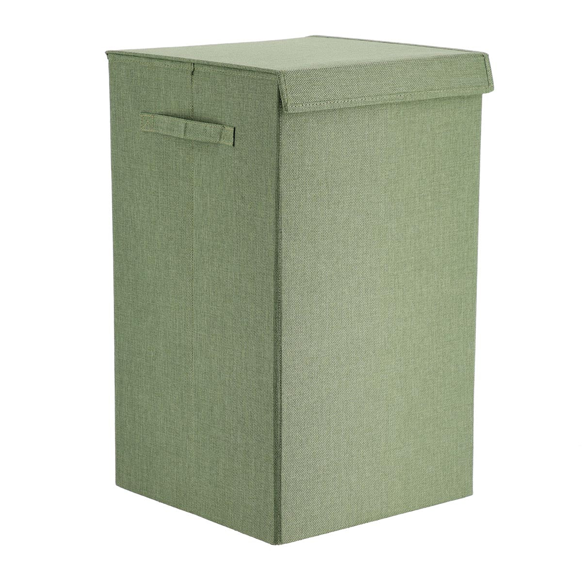 Coș Pliabil Pentru Rufe din Poliester/MDF - Verde - ramosdecor