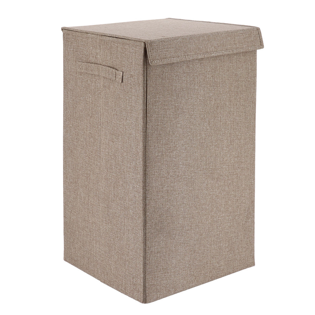 Coș Pliabil Pentru Rufe din Poliester/MDF - Taupe - ramosdecor