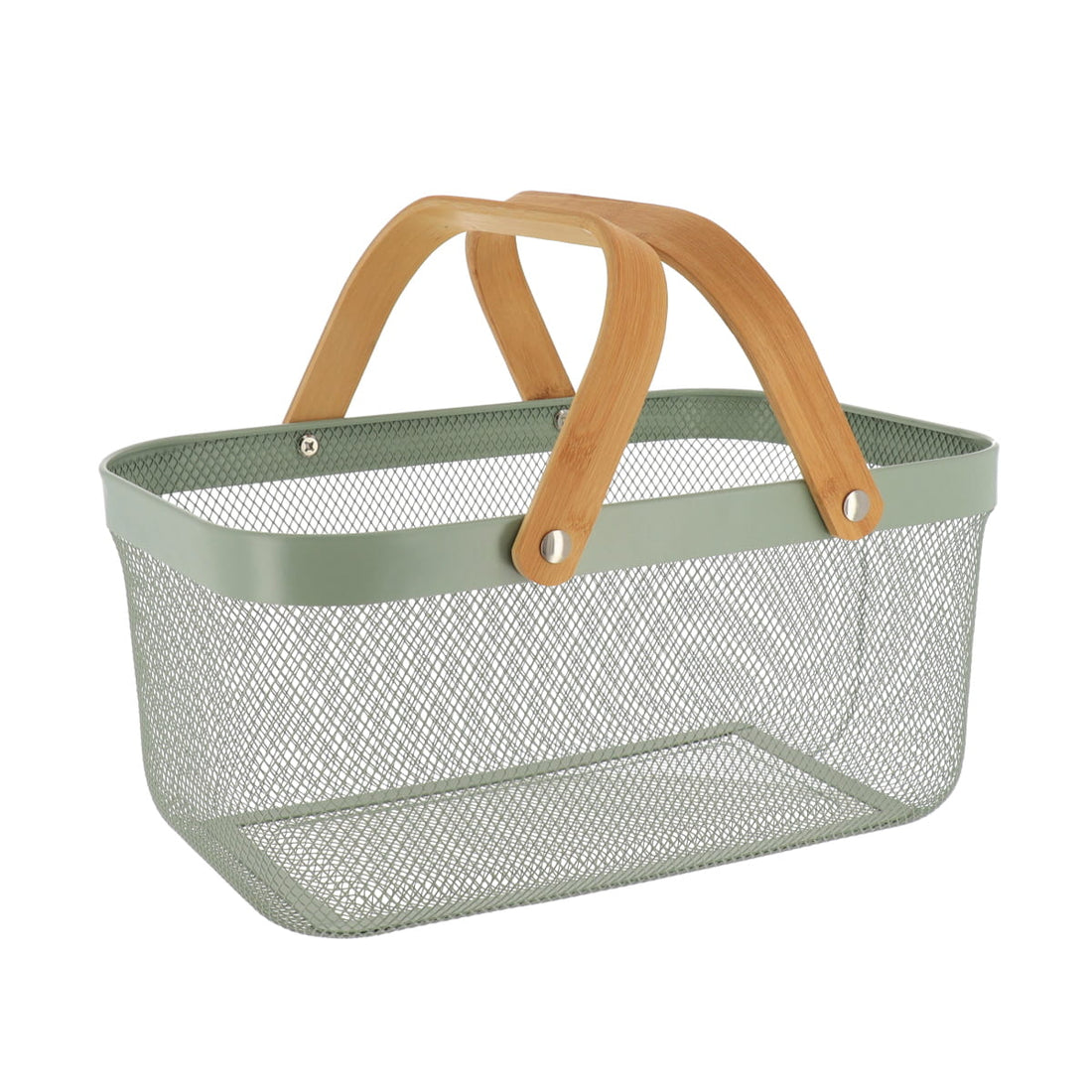 Coș de Depozitare Dreptunghiular din Metal - Khaki - ramosdecor