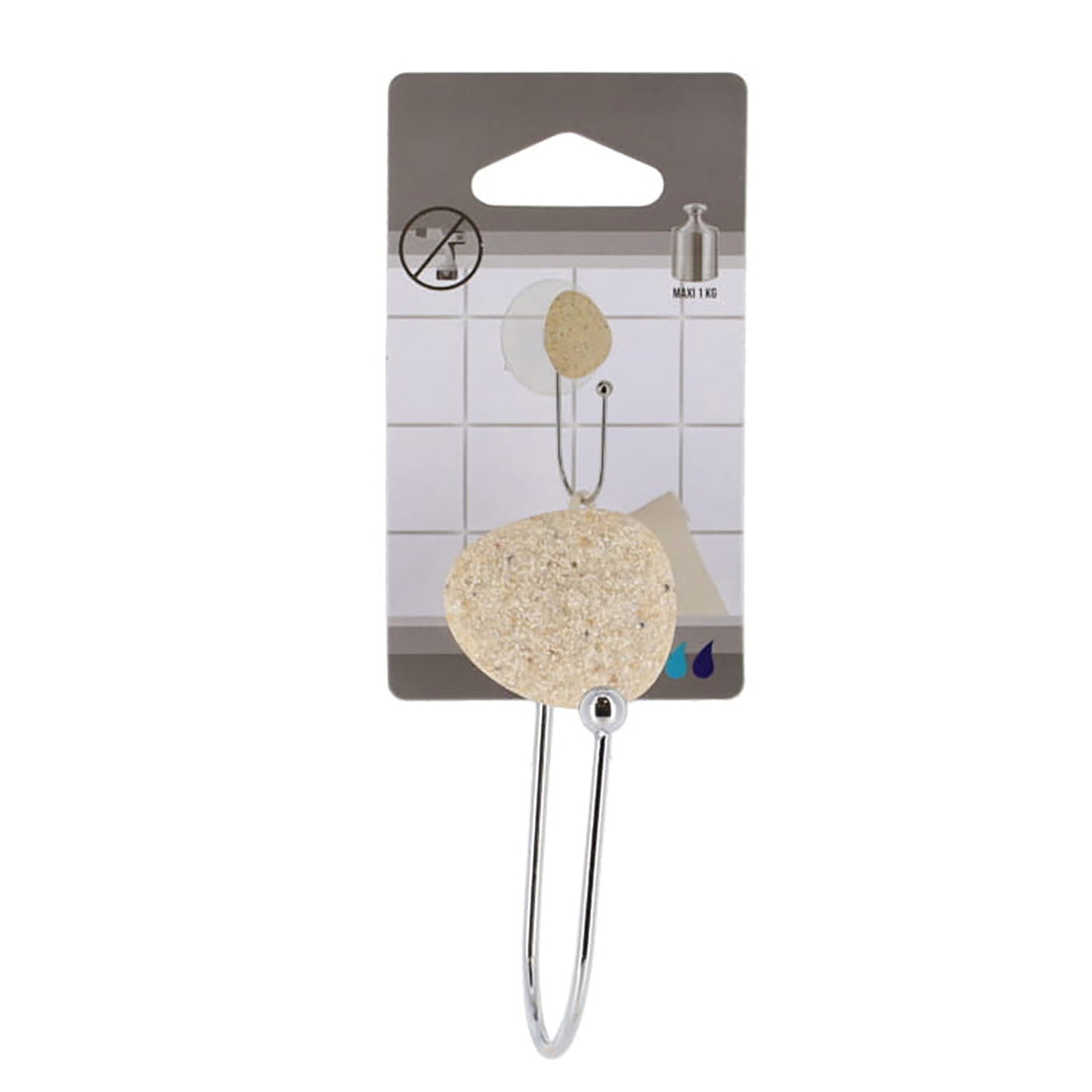 Cârlig cu Ventuză și Element Decorativ Pebble - ramosdecor