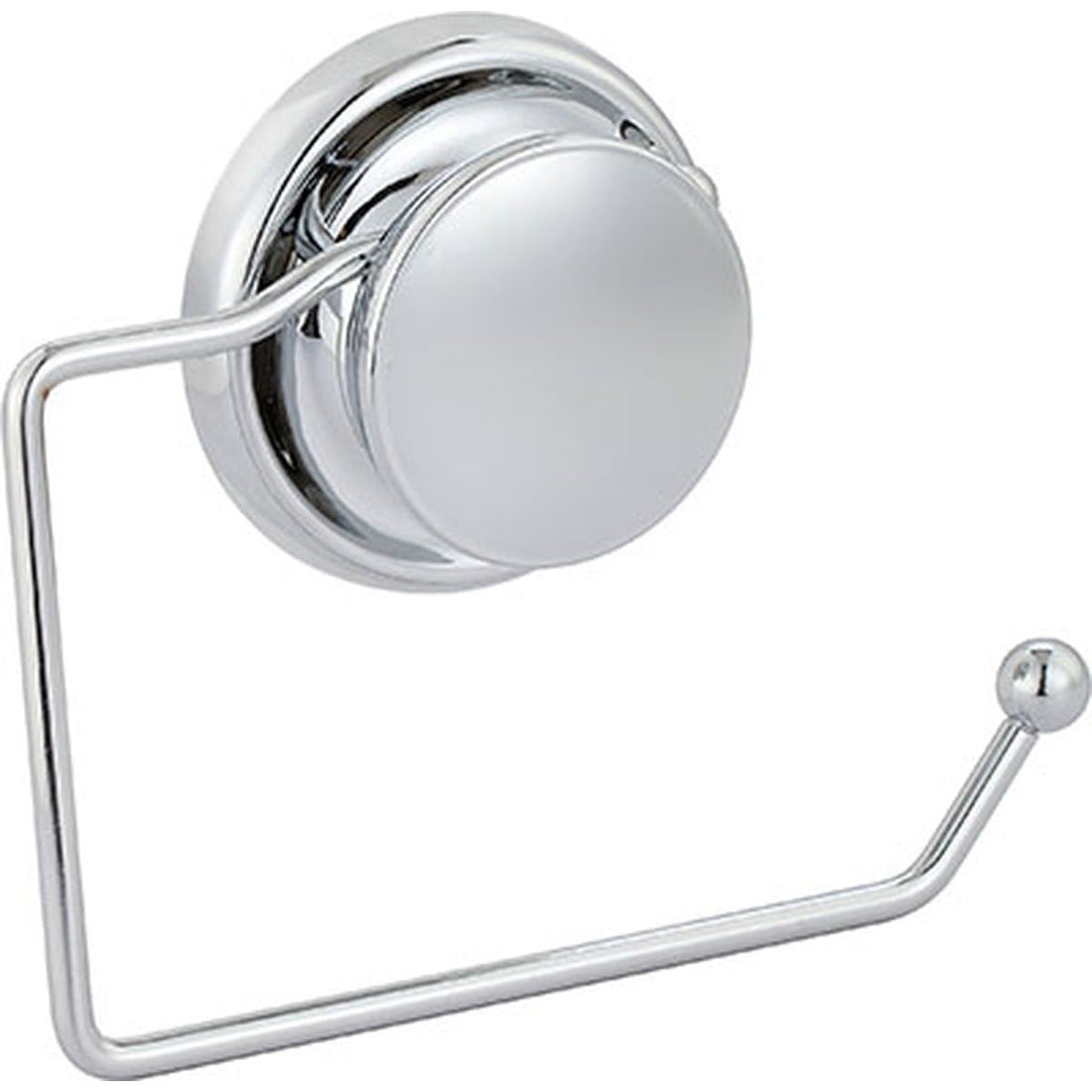 Dispenser Hârtie Igienică Metalic cu Fixare prin Ventuză - Crom - ramosdecor