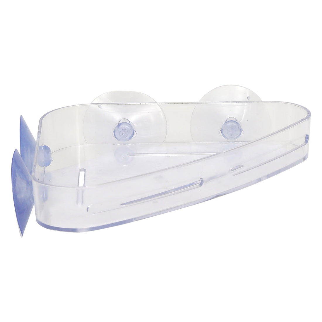 Raft de Colț din PS cu Ventuze - Transparent - ramosdecor