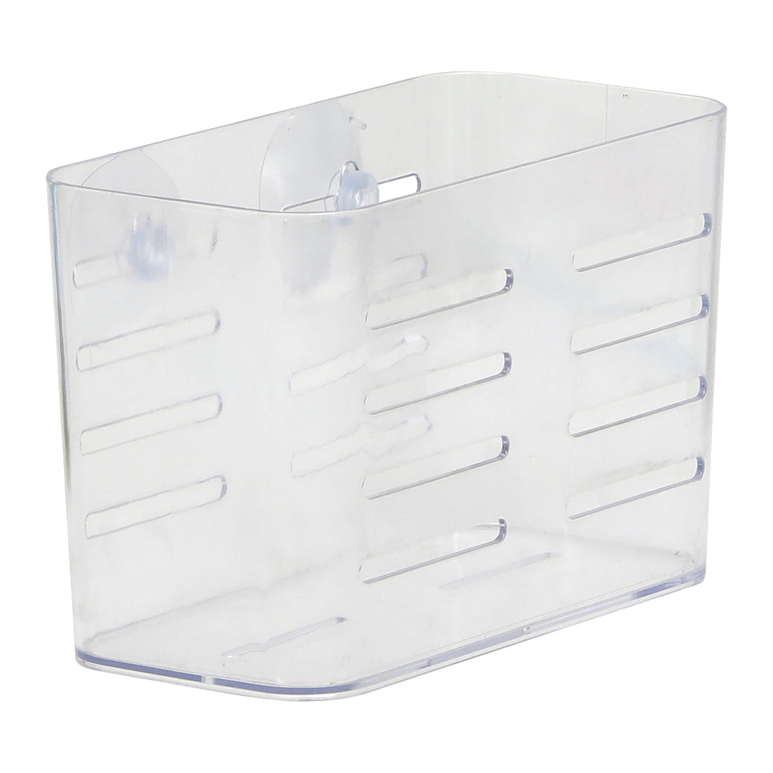 Organizator Rectangular Mare din PS cu Ventuze - Transparent - ramosdecor