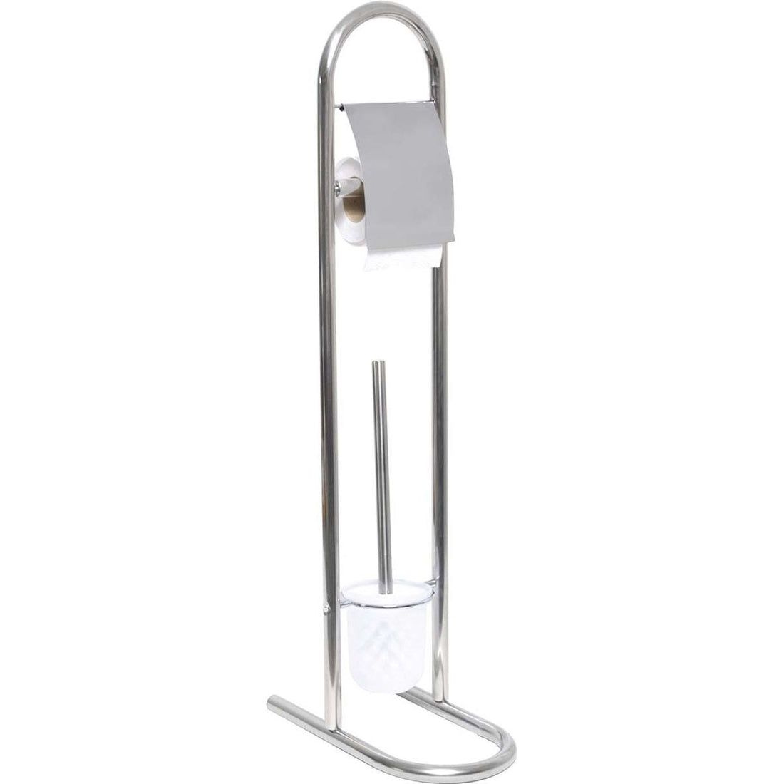 Perie de Toaletă și Dispenser pentru Hârtie Igienică - Crom Promo - ramosdecor