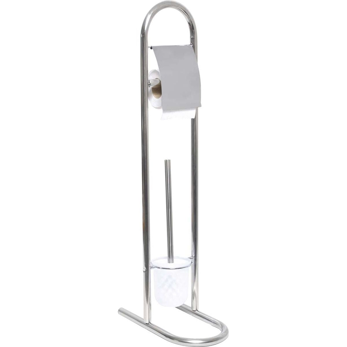 Perie de Toaletă și Dispenser pentru Hârtie Igienică - Crom Promo - ramosdecor