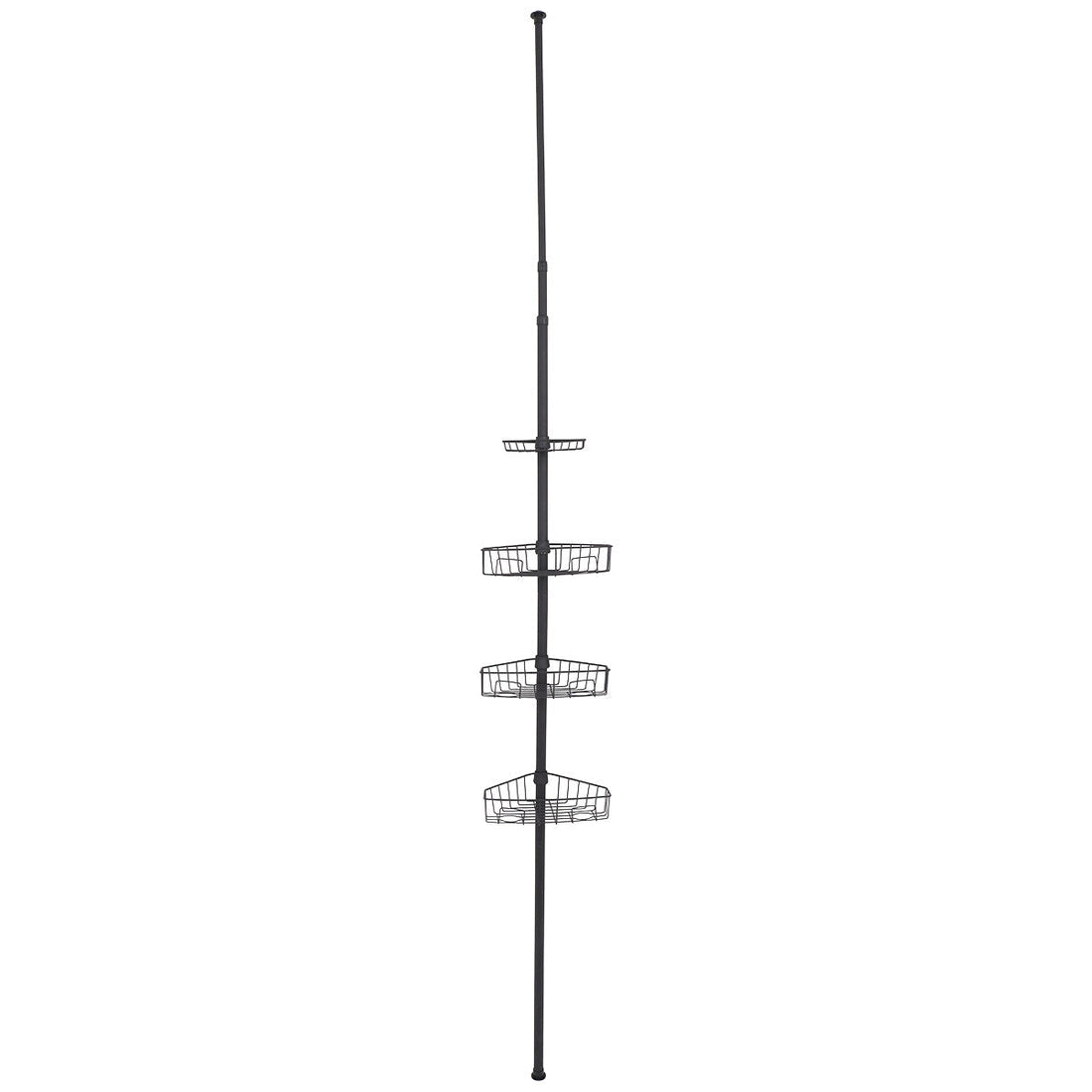 Coloană Telescopică din Metal Vopsit cu 4 Rafturi - Gri prezentat într-un decor modern marca Ramos
